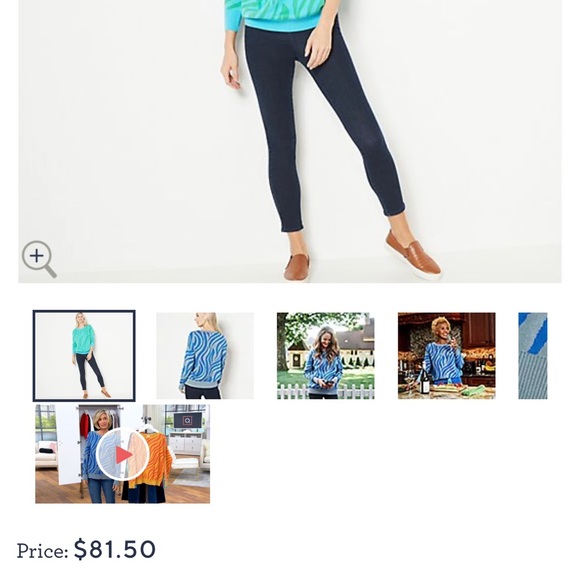 Turquoise organic sweater! - Picture 3 of 3